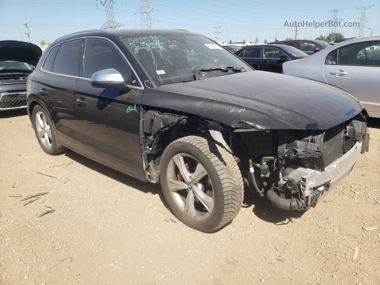 2018 Audi Sq5 Prestige Черный vin: WA1C4AFY2J2059488