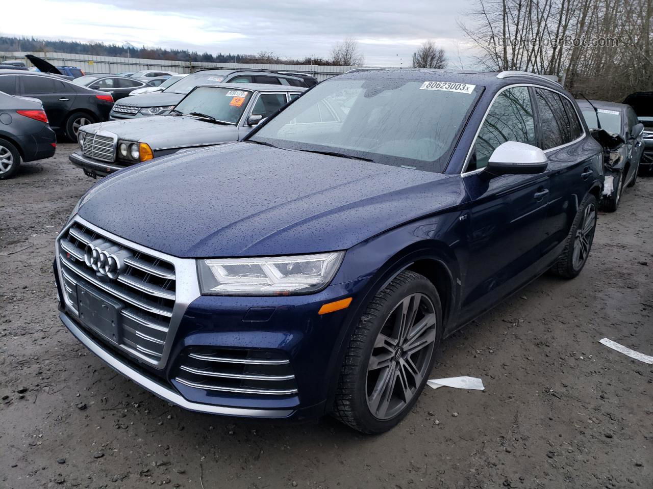 2018 Audi Sq5 Prestige Blue vin: WA1C4AFY3J2083301