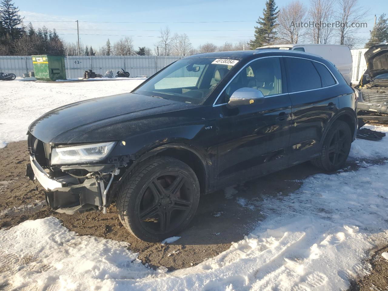 2018 Audi Sq5 Prestige Черный vin: WA1C4AFY4J2013824