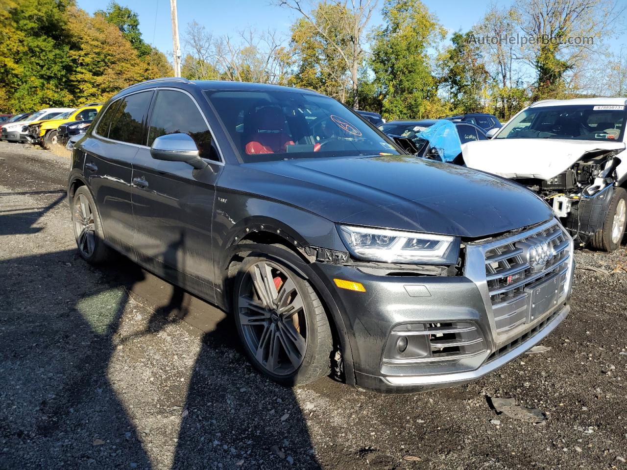 2018 Audi Sq5 Prestige Серый vin: WA1C4AFYXJ2126855