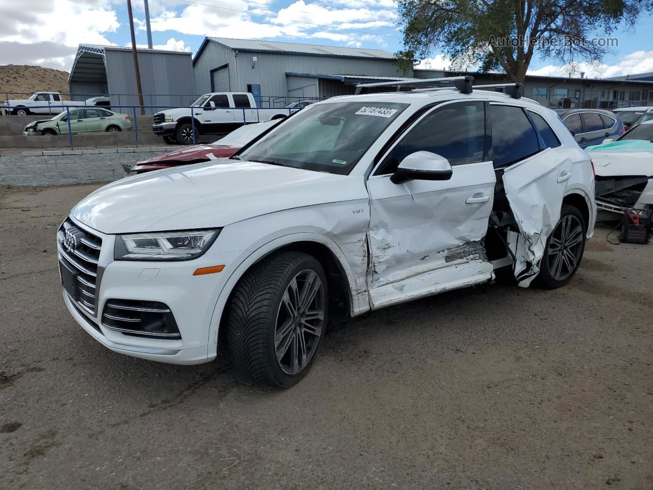 2018 Audi Sq5 Prestige White vin: WA1C4AFYXJ2222534