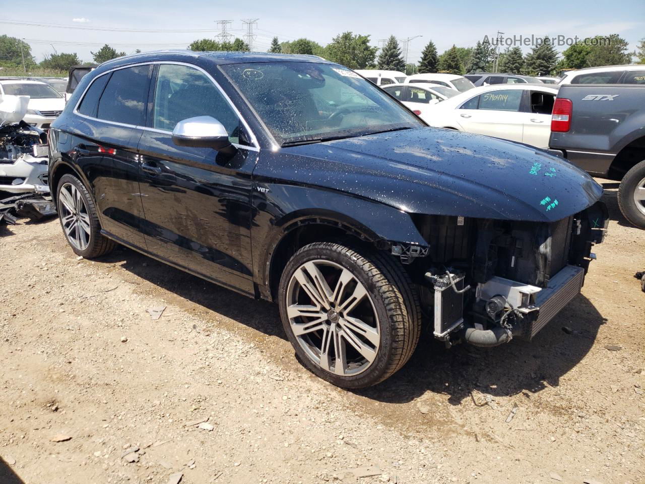 2018 Audi Sq5 Prestige Черный vin: WA1C4BFY6J2151547