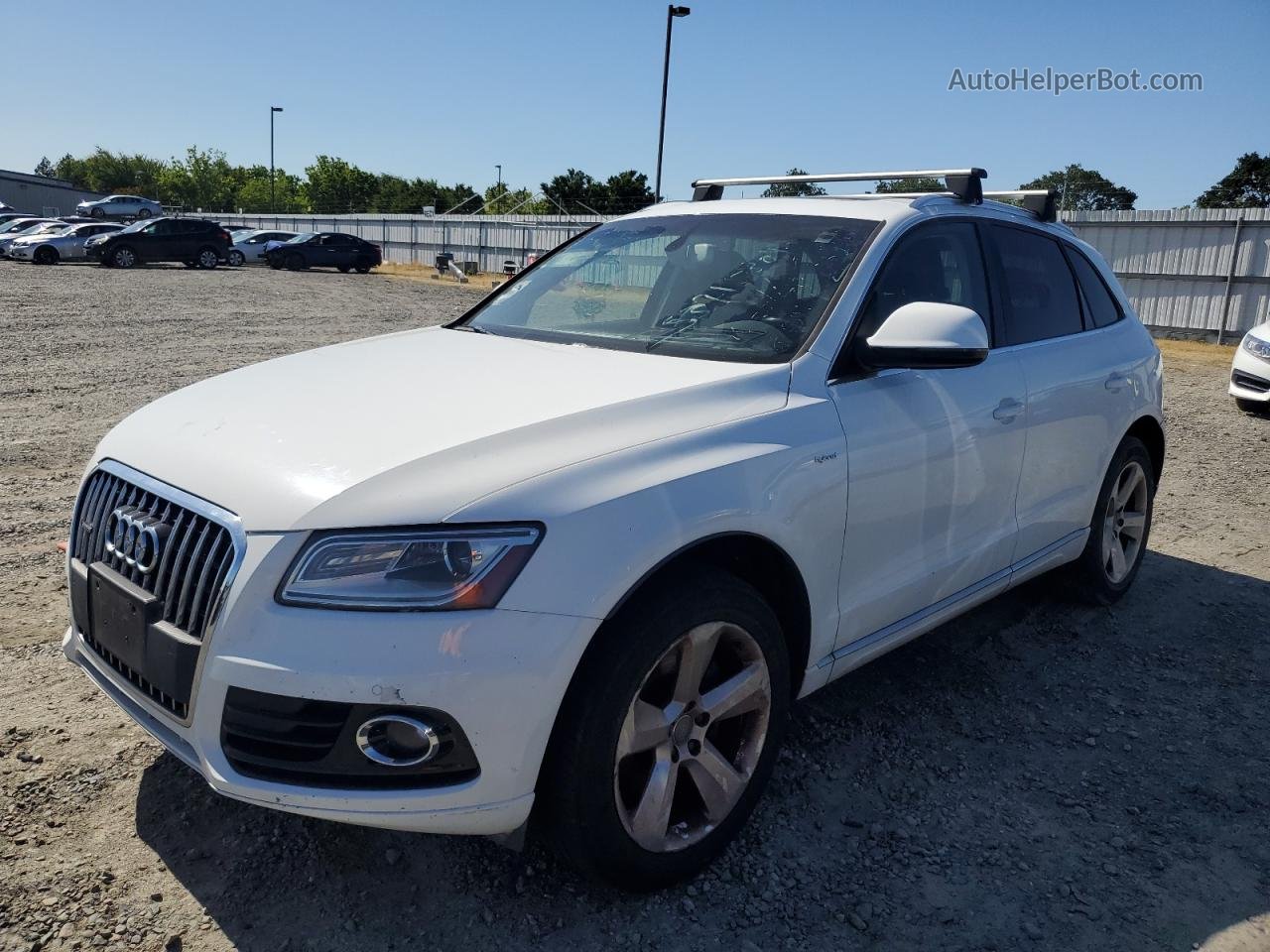 2014 Audi Q5 Premium Hybrid White vin: WA1C8AFP7EA024341