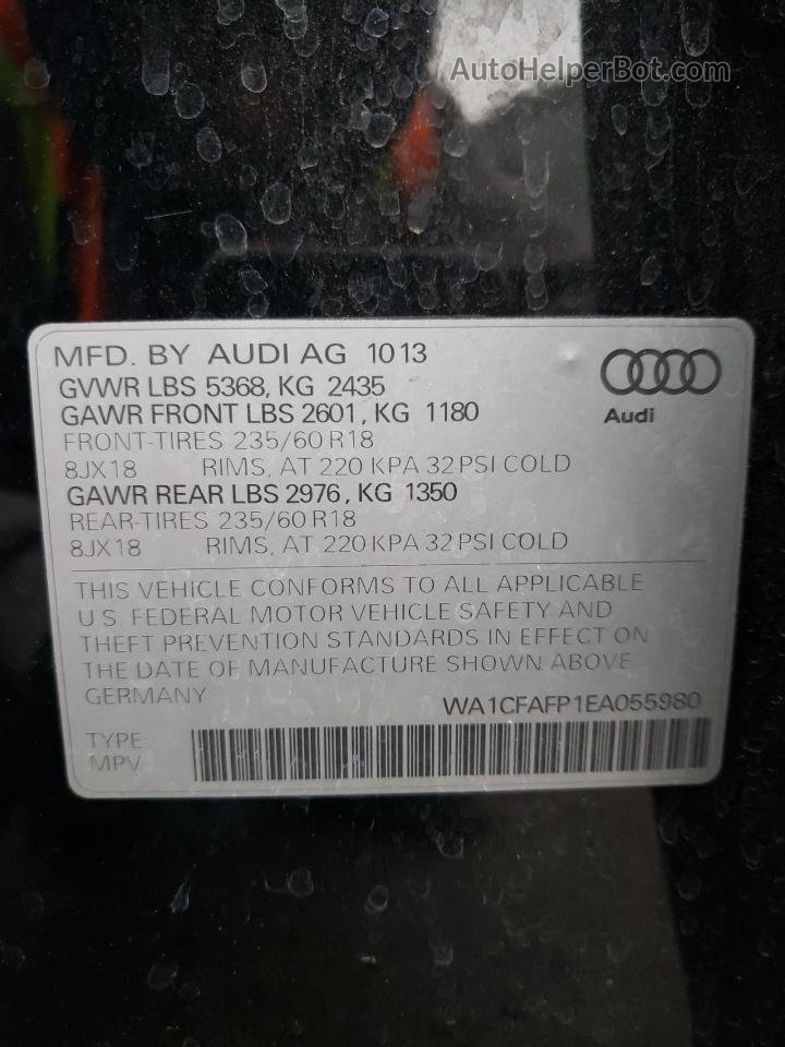 2014 Audi Q5 Premium Black vin: WA1CFAFP1EA055980