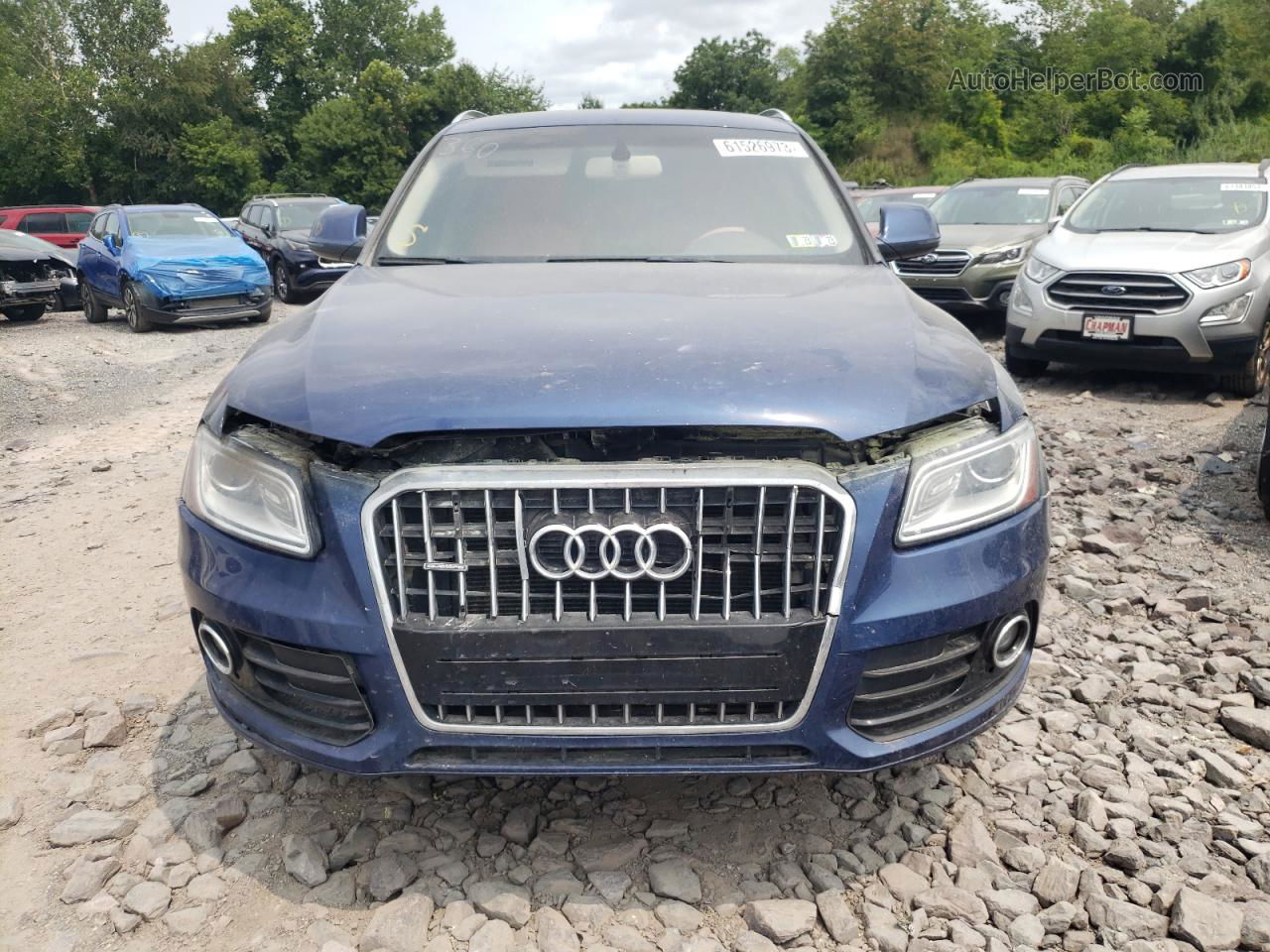 2014 Audi Q5 Premium Синий vin: WA1CFAFP2EA112512