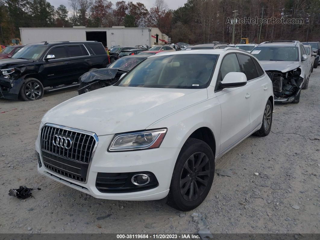 2014 Audi Q5 2.0t Premium White vin: WA1CFAFP2EA120304