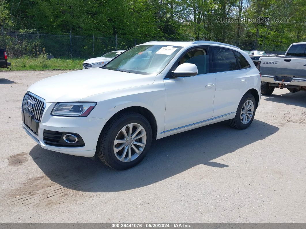 2014 Audi Q5 2.0t Premium White vin: WA1CFAFP2EA120447