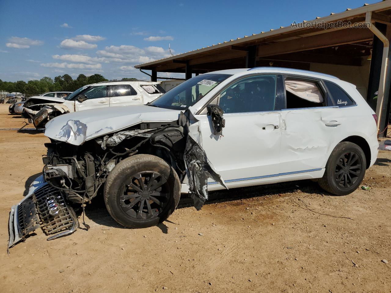 2014 Audi Q5 Premium Белый vin: WA1CFAFP3EA037187