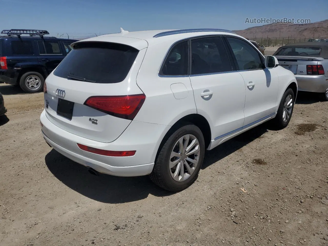 2014 Audi Q5 Premium White vin: WA1CFAFP4EA055021