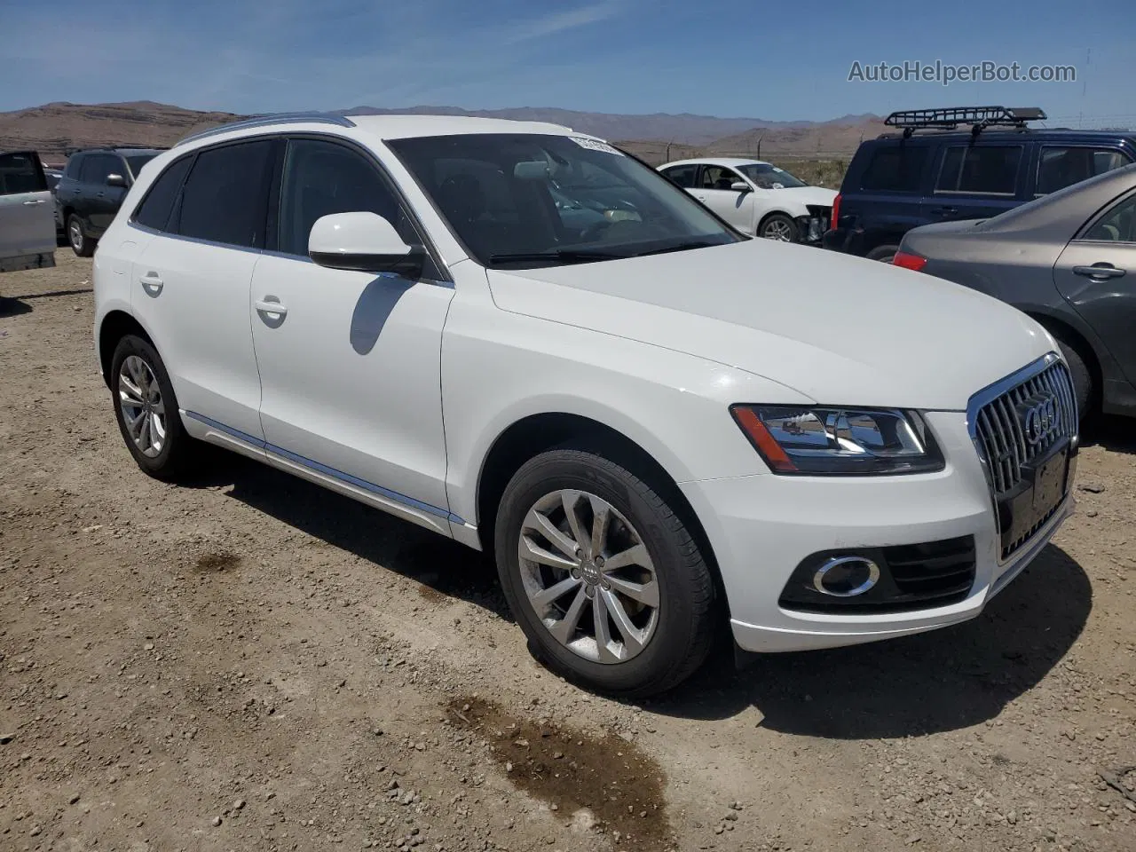 2014 Audi Q5 Premium White vin: WA1CFAFP4EA055021