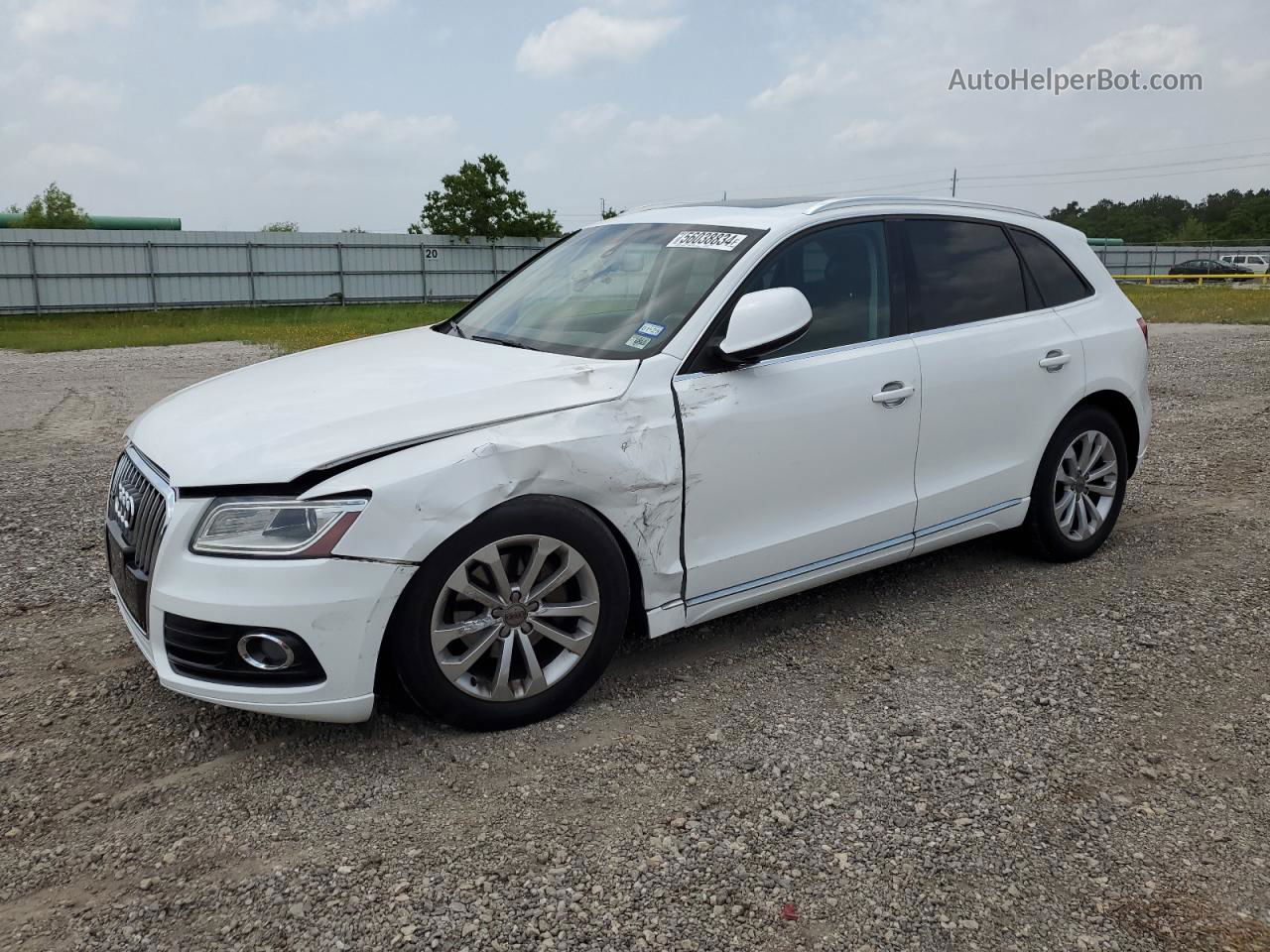 2014 Audi Q5 Premium Белый vin: WA1CFAFP7EA044644