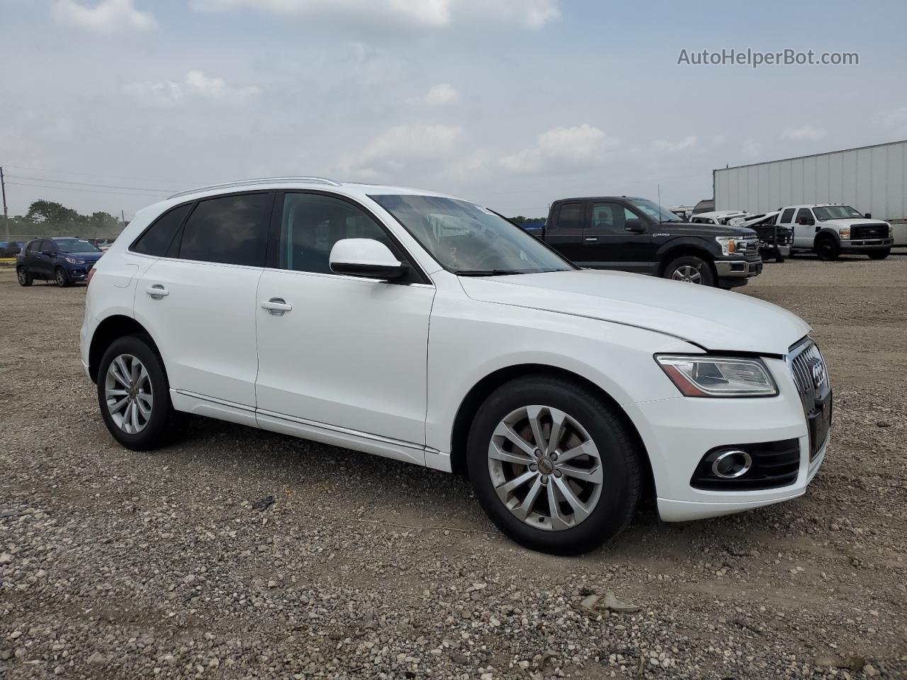 2014 Audi Q5 Premium White vin: WA1CFAFP7EA044644