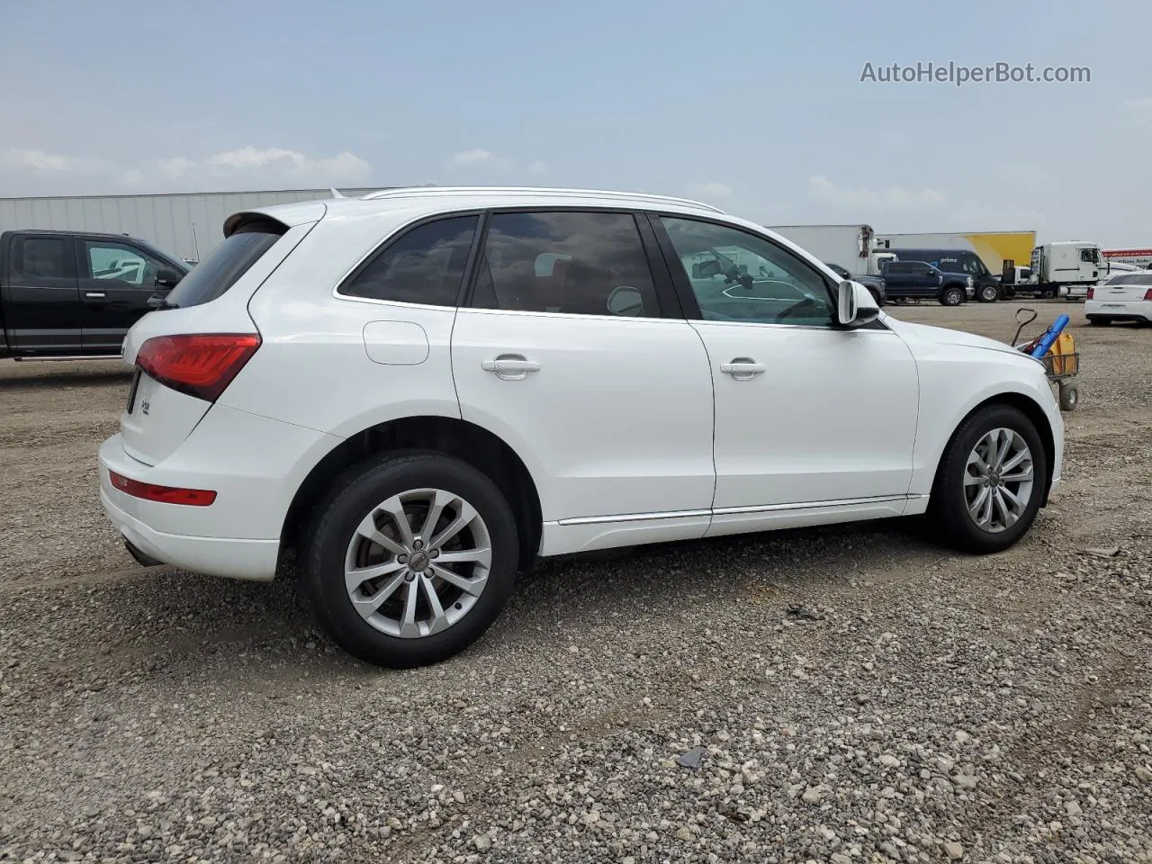 2014 Audi Q5 Premium White vin: WA1CFAFP7EA044644