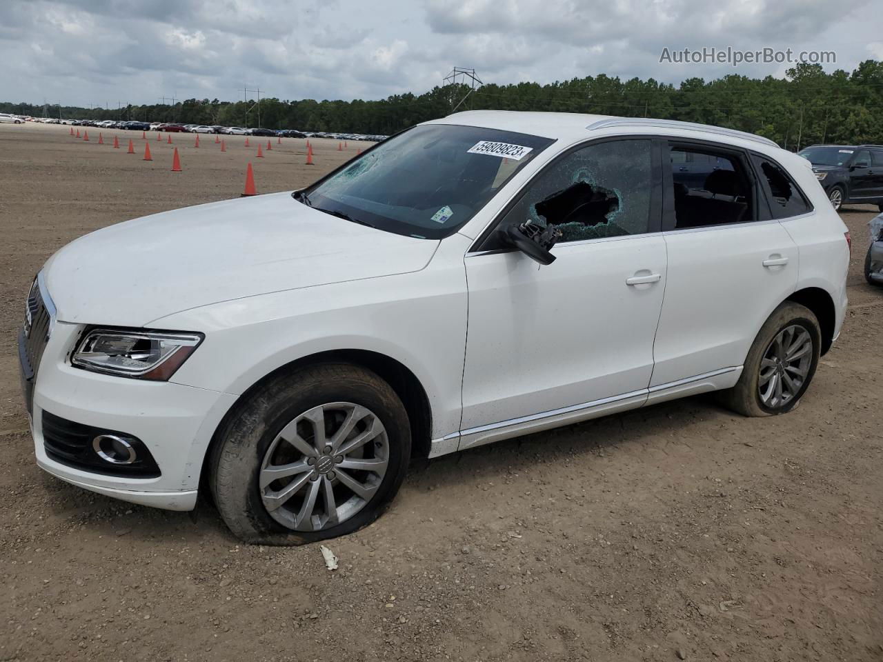 2014 Audi Q5 Premium White vin: WA1CFAFP7EA044675