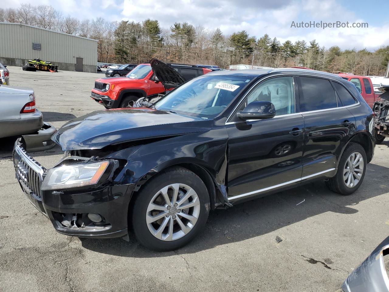 2014 Audi Q5 Premium Черный vin: WA1CFAFP9EA099189