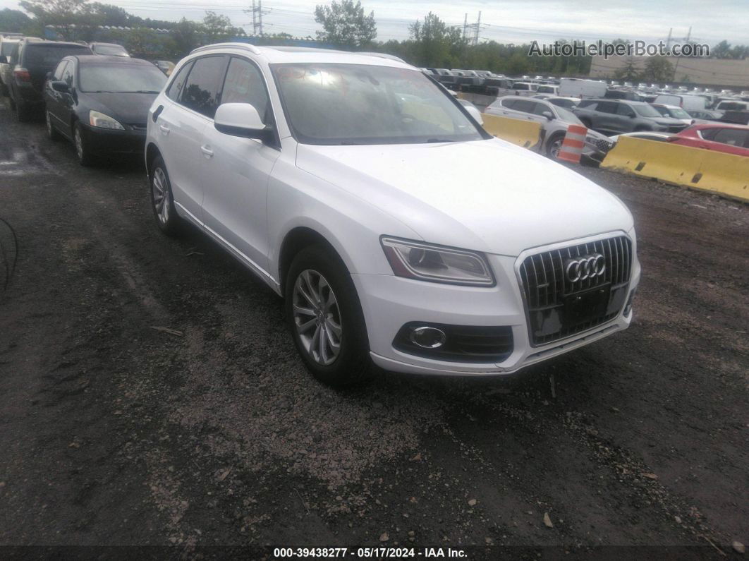 2014 Audi Q5 2.0t Premium White vin: WA1CFAFPXEA075323