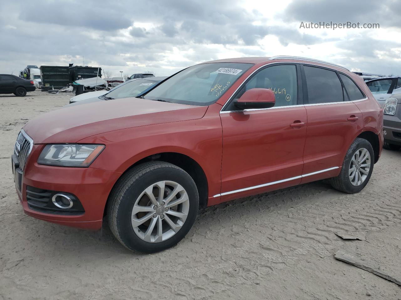 2014 Audi Q5 Premium Red vin: WA1CFBFP0EA066619