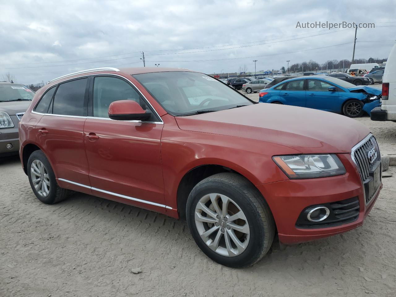 2014 Audi Q5 Premium Red vin: WA1CFBFP0EA066619