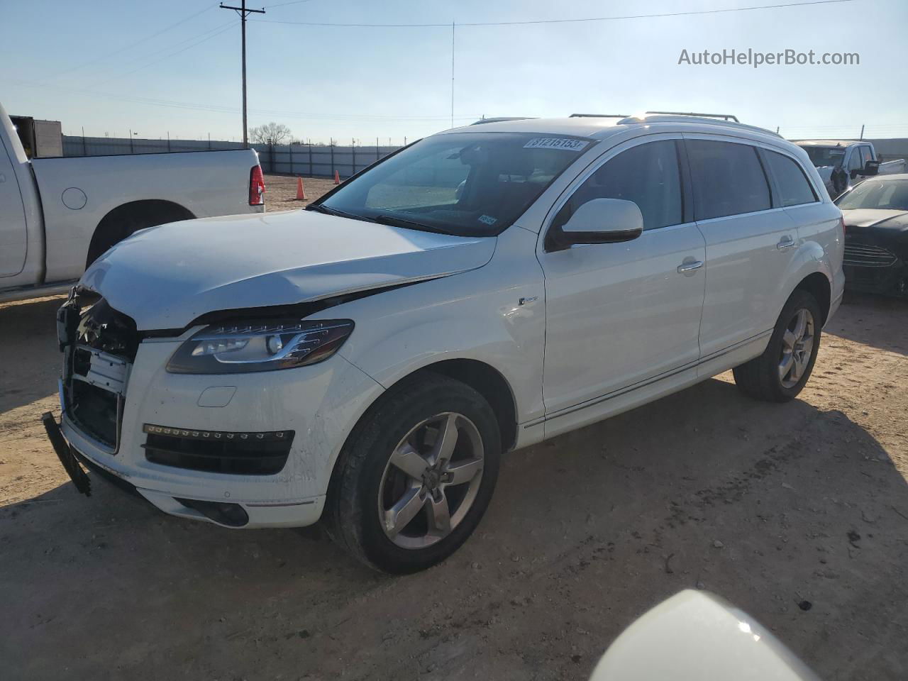 2015 Audi Q7 Premium White vin: WA1CGAFE6FD018029