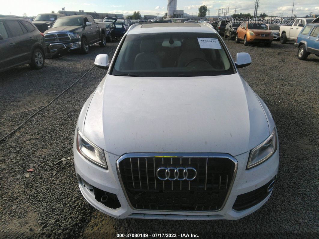 2014 Audi Q5 Premium Plus White vin: WA1CMAFP0EA089530