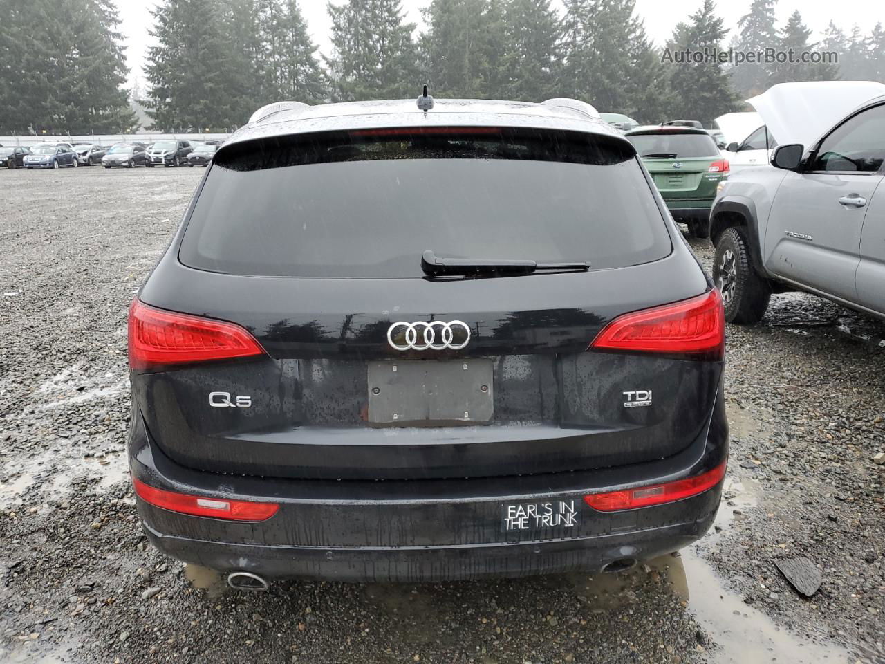 2014 Audi Q5 Tdi Premium Plus Black vin: WA1CMAFP1EA013282