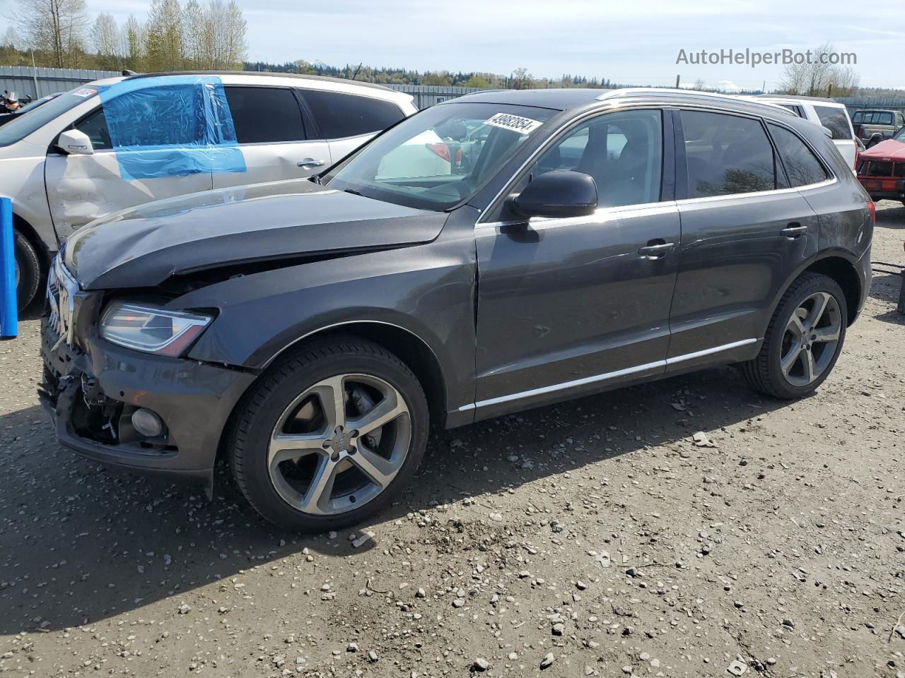 2014 Audi Q5 Tdi Premium Plus Gray vin: WA1CMAFP1EA029255