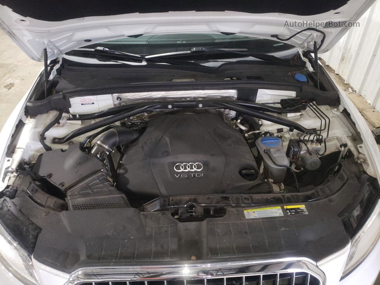 2014 Audi Q5 Tdi Premium Plus Белый vin: WA1CMAFP1EA127623