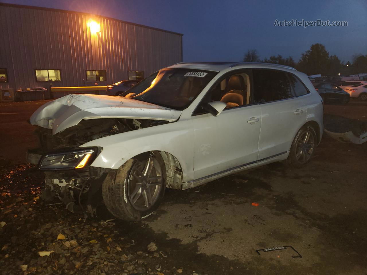 2014 Audi Q5 Tdi Premium Plus White vin: WA1CMAFP3EA013087