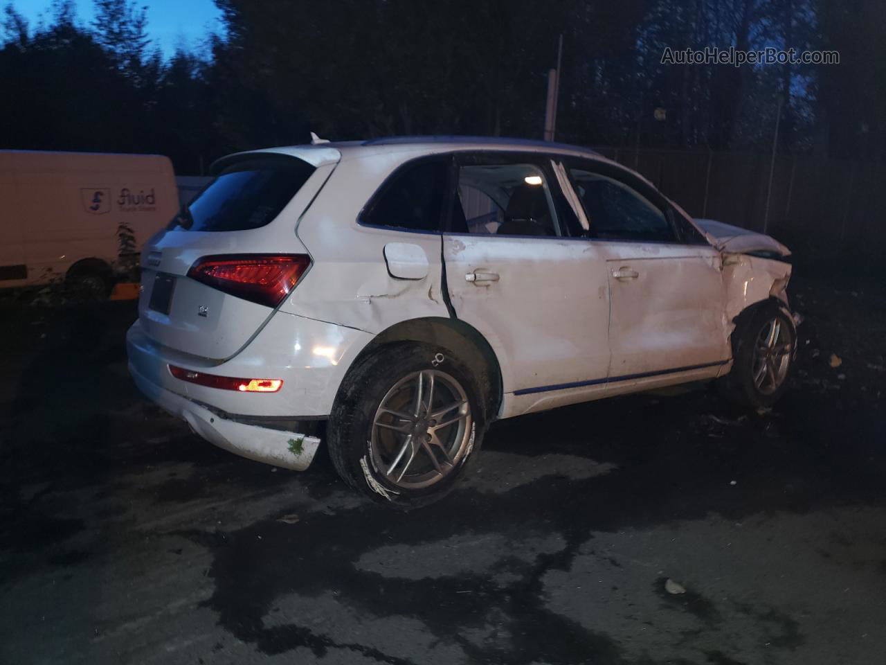 2014 Audi Q5 Tdi Premium Plus White vin: WA1CMAFP3EA013087