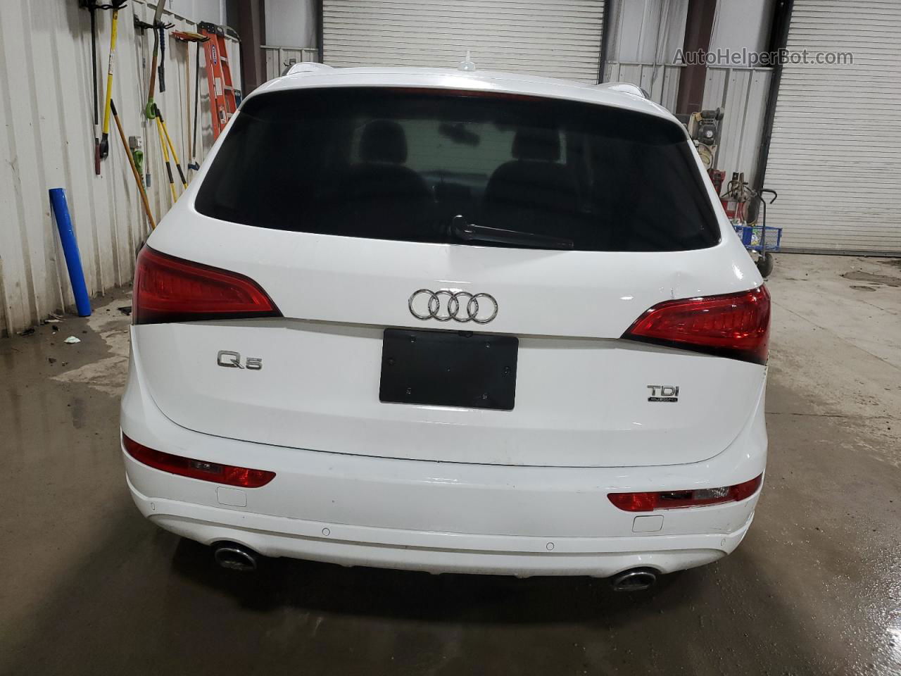 2014 Audi Q5 Tdi Premium Plus White vin: WA1CMAFP6EA101289