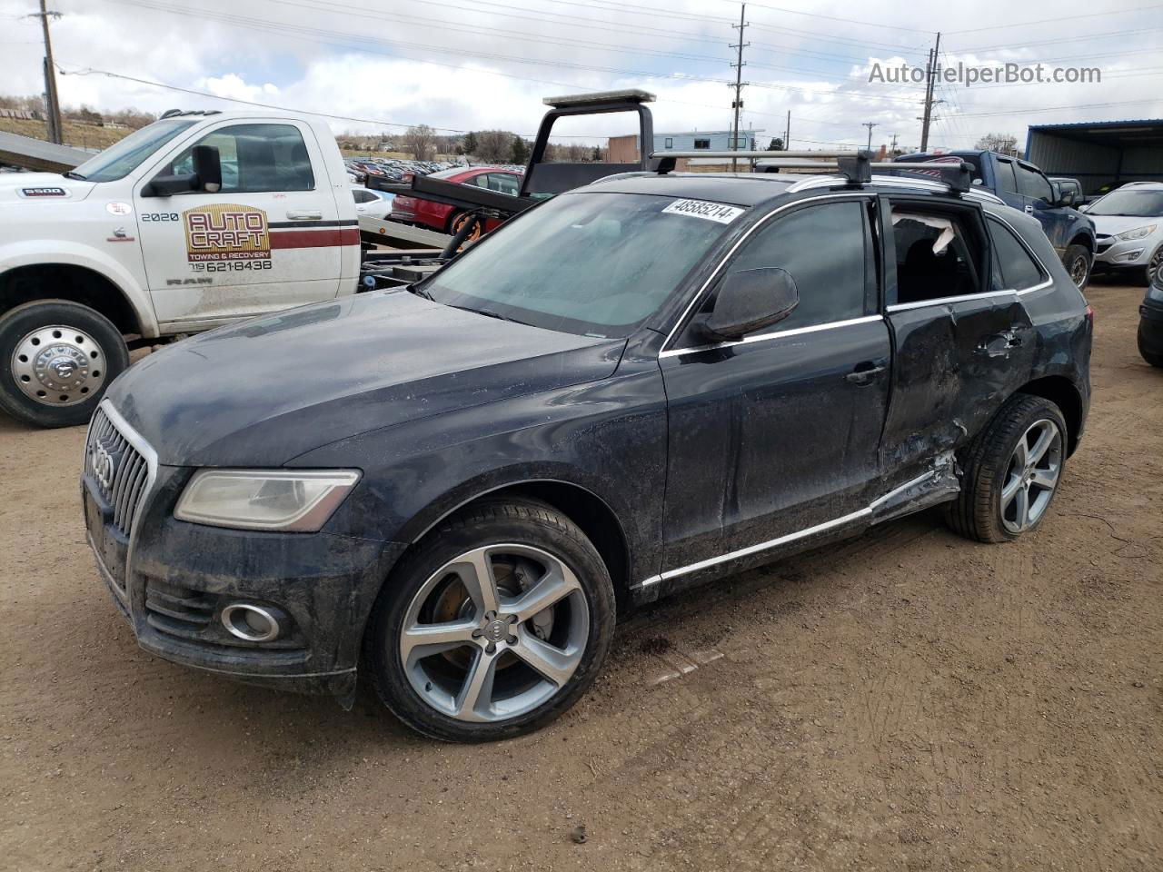 2014 Audi Q5 Tdi Premium Plus Black vin: WA1CMAFP7EA015165