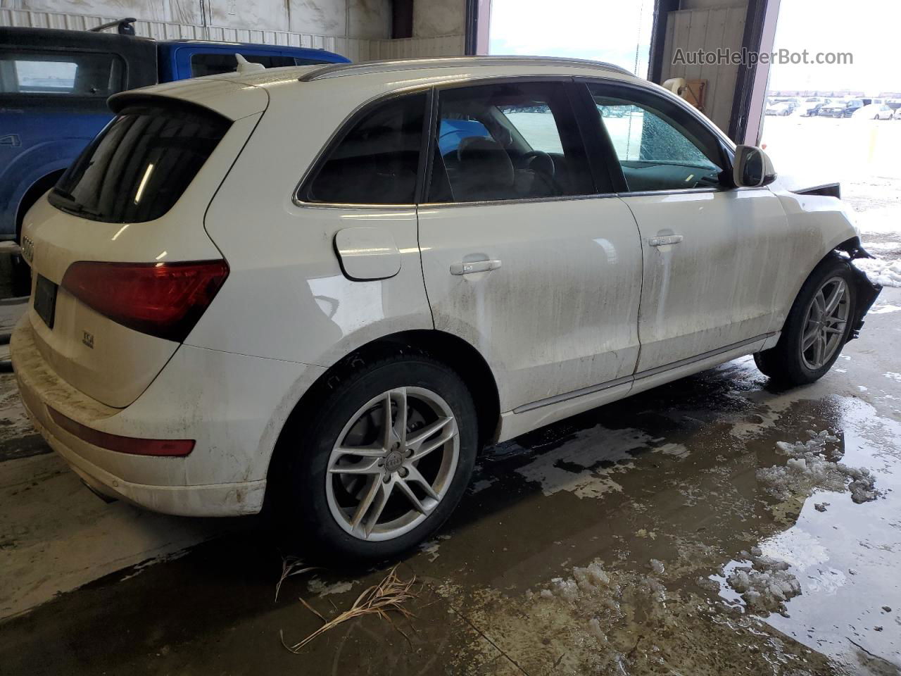 2014 Audi Q5 Tdi Premium Plus White vin: WA1CMAFP7EA110437