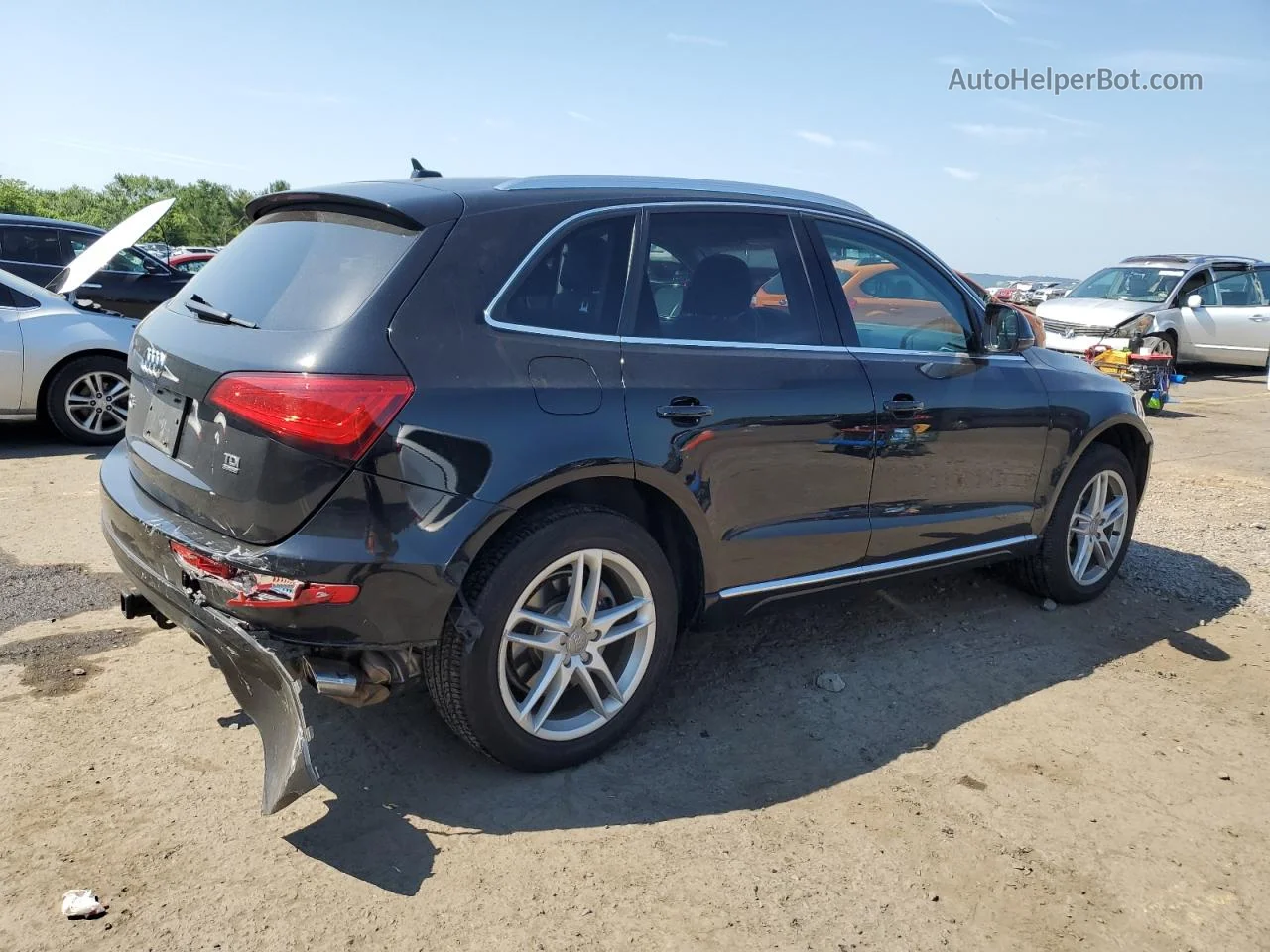 2014 Audi Q5 Tdi Premium Plus Black vin: WA1CMAFP8EA021816