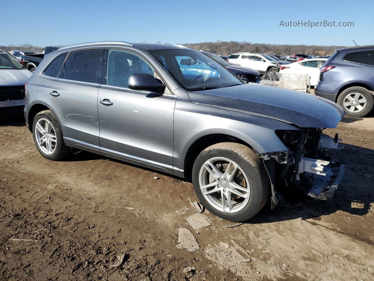 2014 Audi Q5 Tdi Premium Plus Gray vin: WA1CMAFP8EA024439