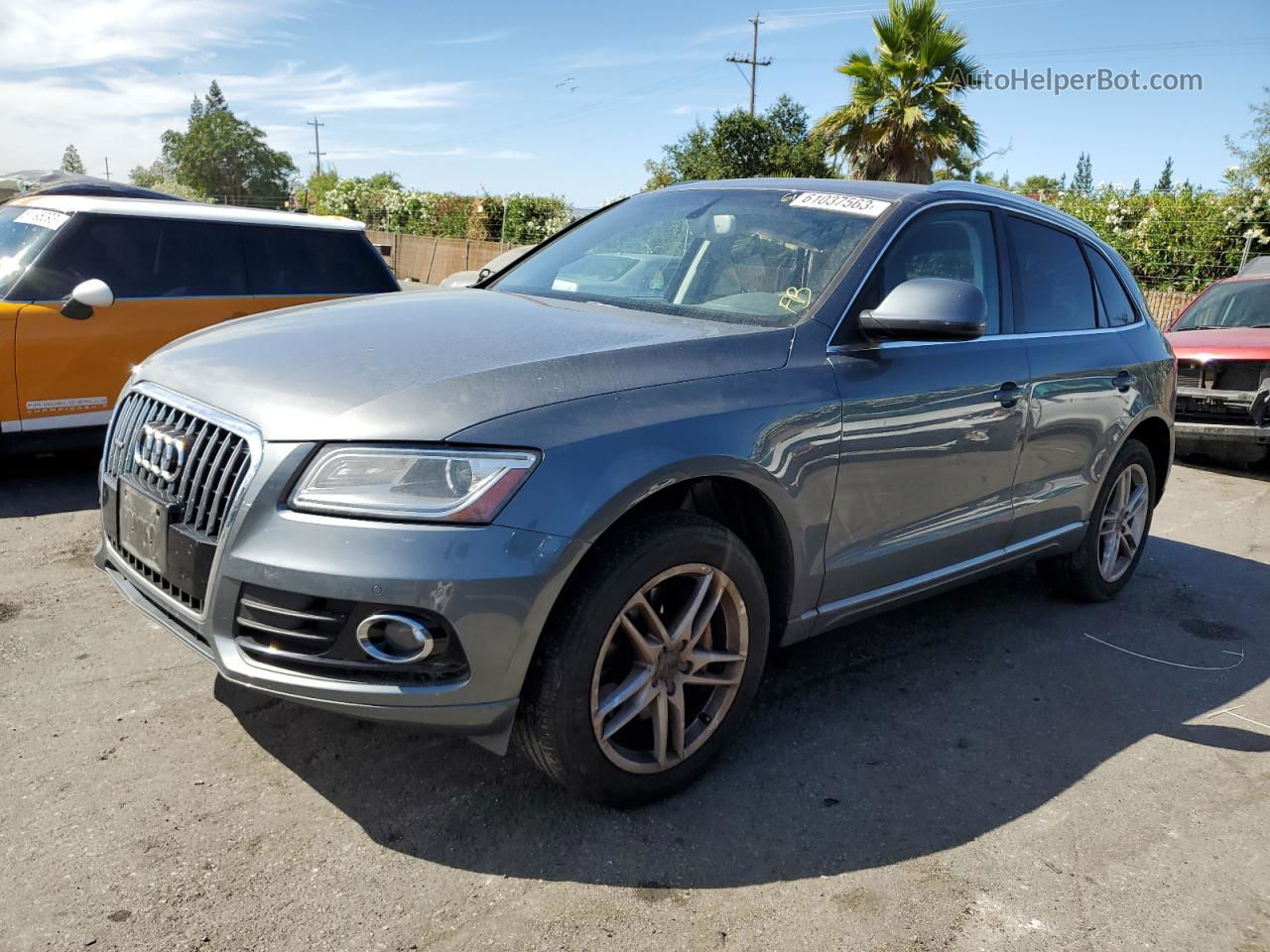 2014 Audi Q5 Tdi Premium Plus Серый vin: WA1CMAFP8EA032668