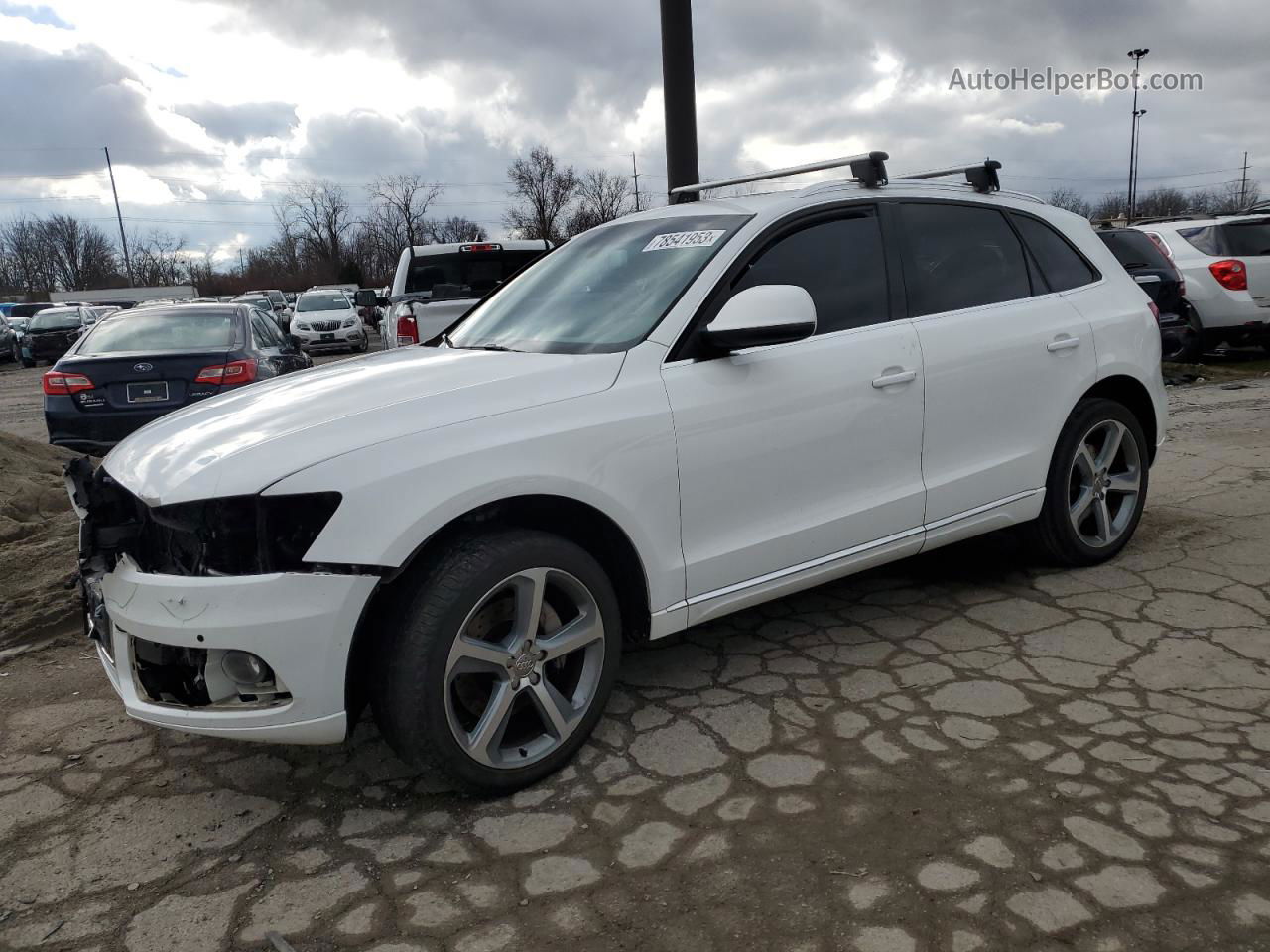 2014 Audi Q5 Tdi Premium Plus White vin: WA1CMAFP8EA087766