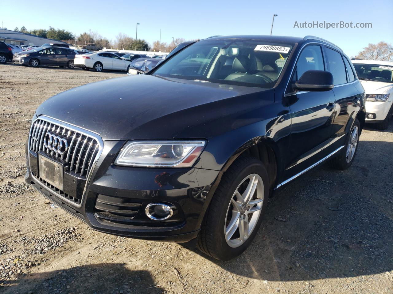 2014 Audi Q5 Tdi Premium Plus Black vin: WA1CMAFPXEA110464