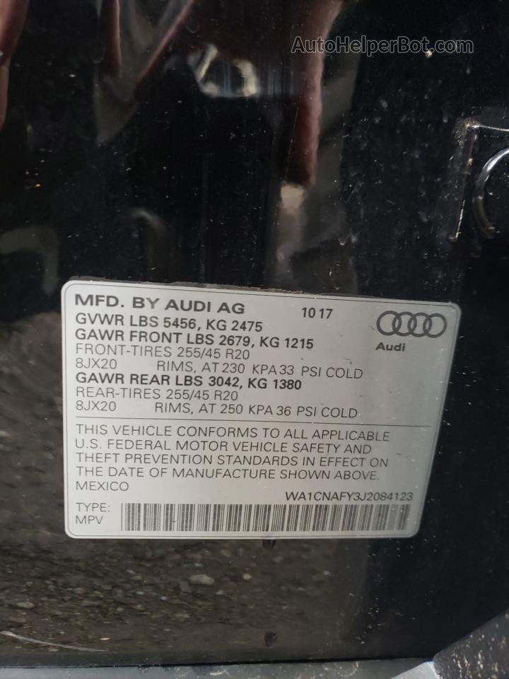 2018 Audi Q5 Prestige Black vin: WA1CNAFY3J2084123
