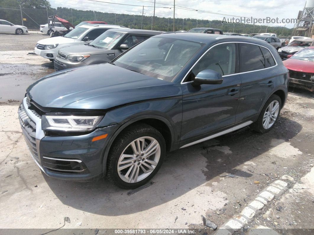 2018 Audi Q5 2.0t Premium/2.0t Tech Premium Синий vin: WA1CNAFY3J2167888