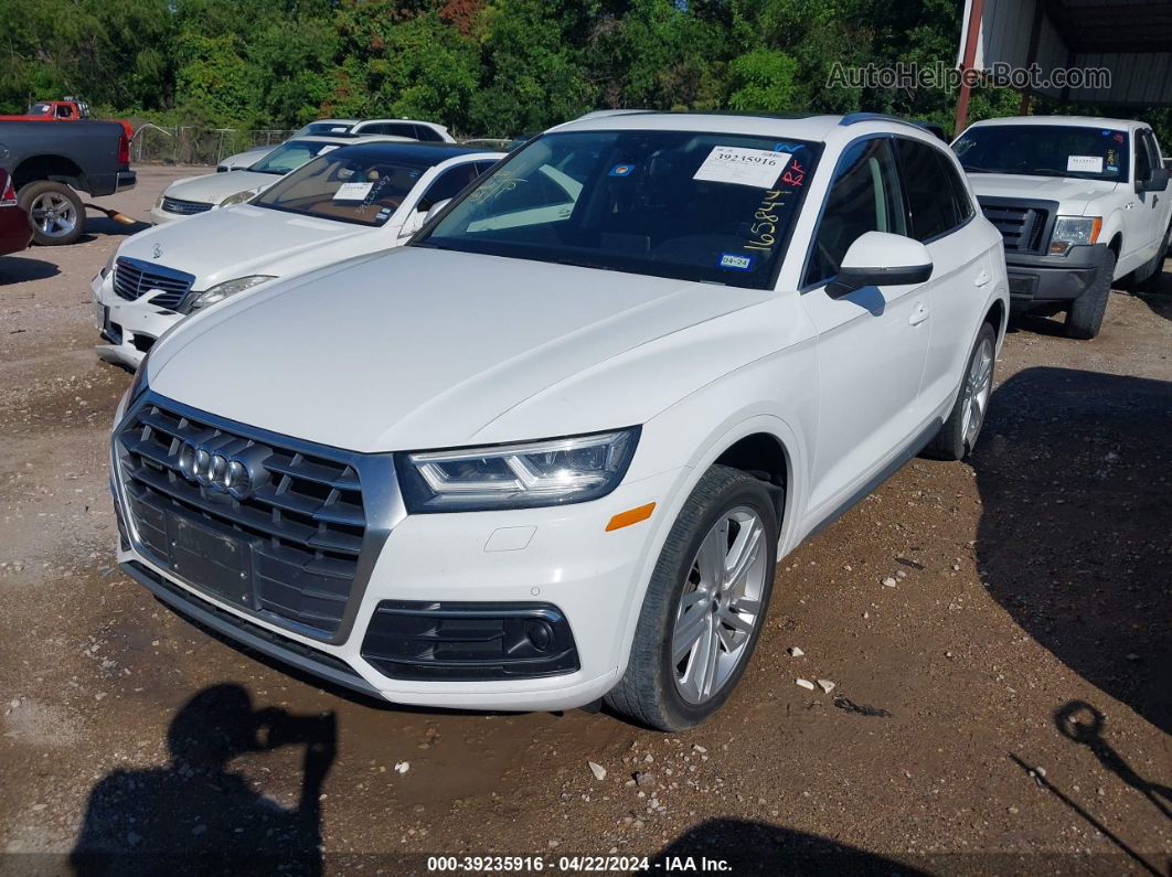 2018 Audi Q5   White vin: WA1CNAFY6J2165844