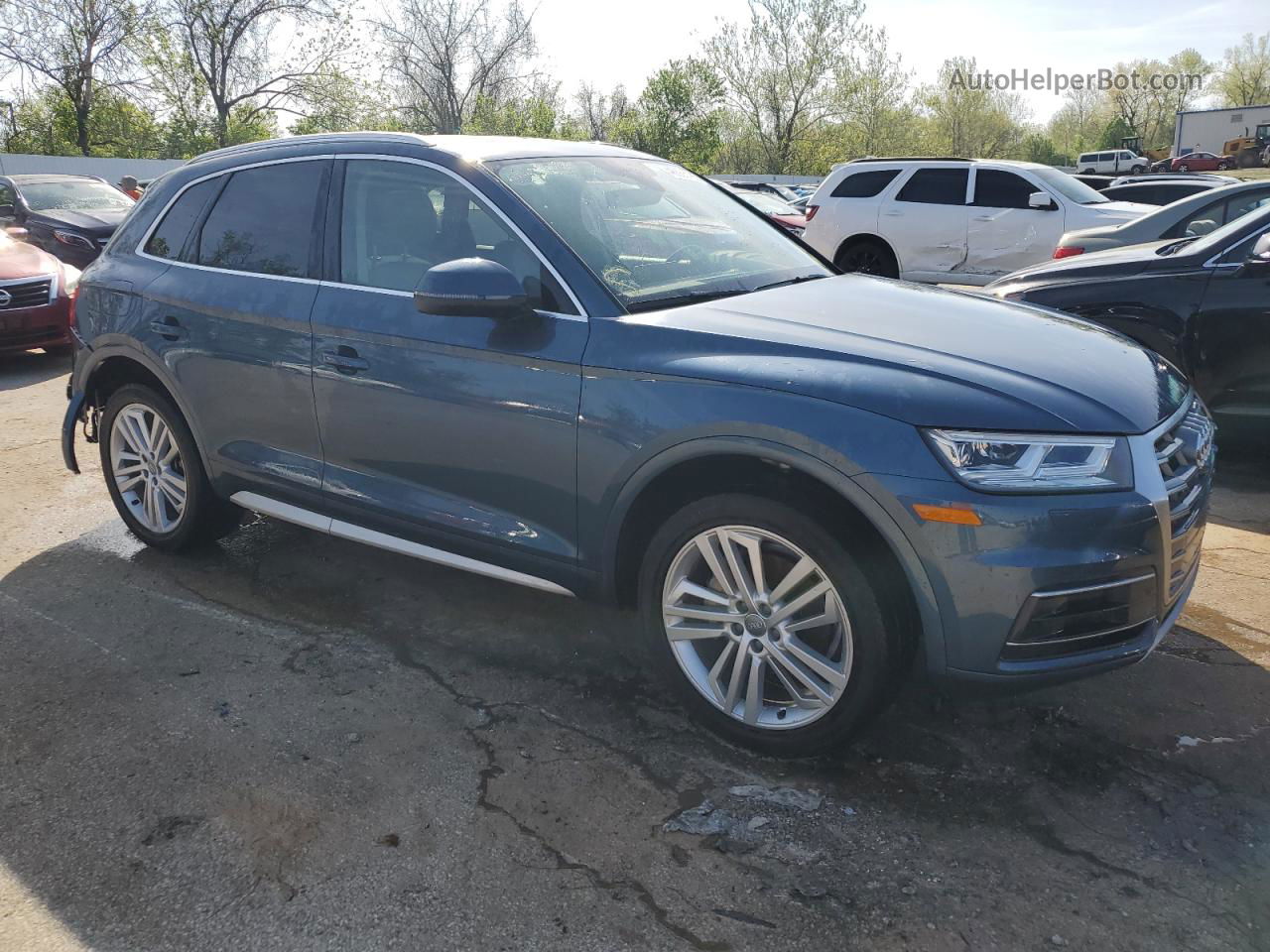 2018 Audi Q5 Prestige Синий vin: WA1CNAFY7J2209303