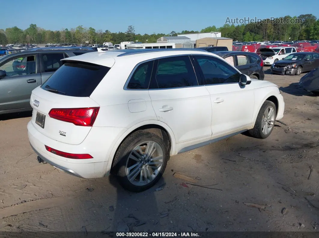 2018 Audi Q5 2.0t Premium/2.0t Tech Premium White vin: WA1CNAFY7J2224898