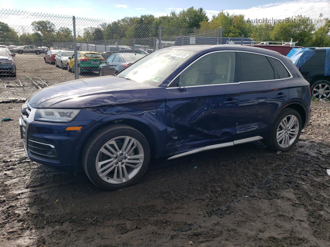 2018 Audi Q5 Prestige Синий vin: WA1CNAFY9J2112149