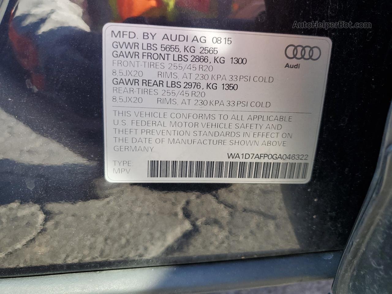 2016 Audi Q5 Premium Plus S-line Black vin: WA1D7AFP0GA046322