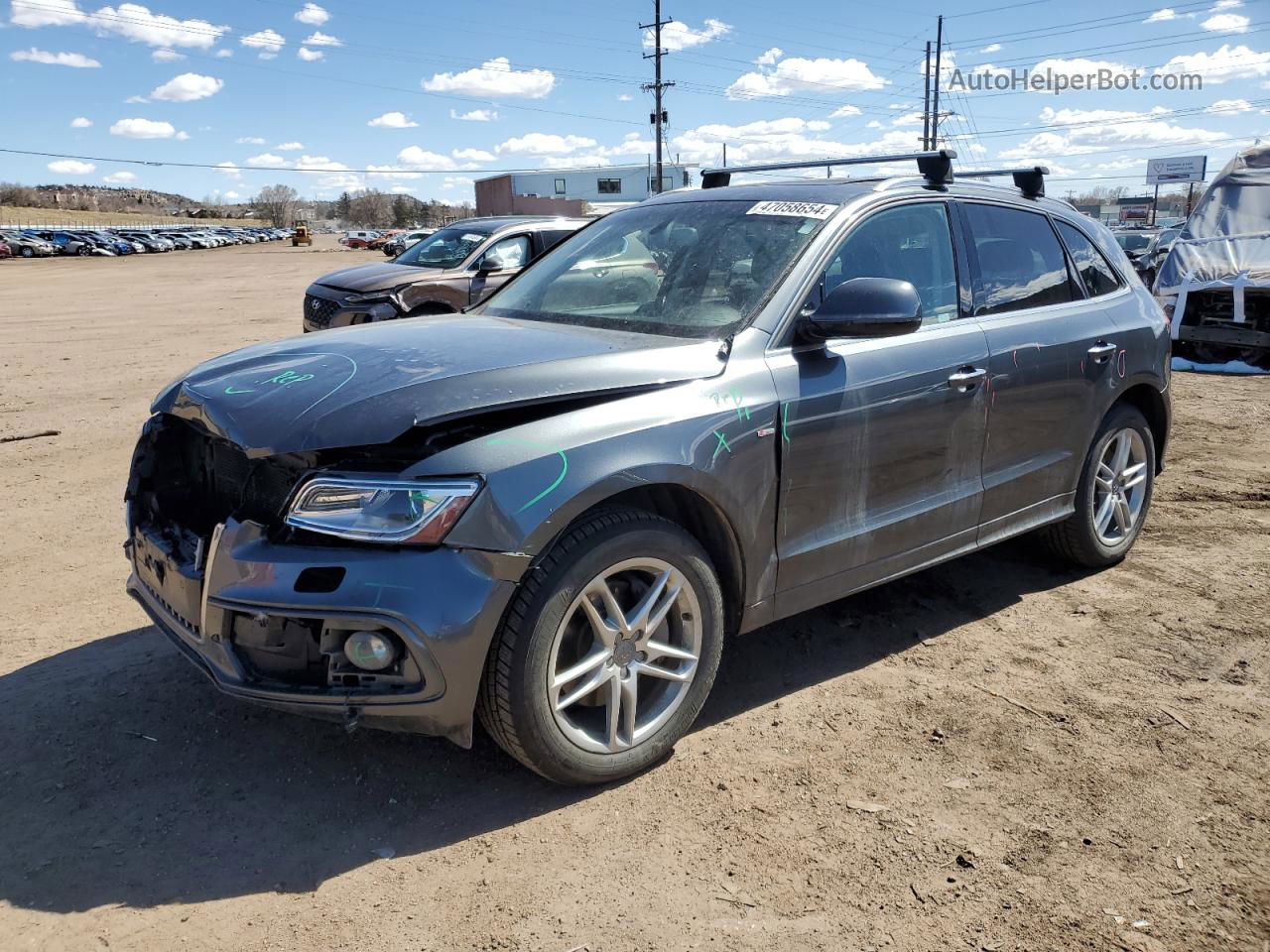 2016 Audi Q5 Premium Plus S-line Gray vin: WA1D7AFP1GA041839