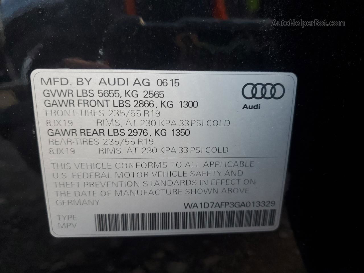 2016 Audi Q5 Premium Plus S-line Black vin: WA1D7AFP3GA013329