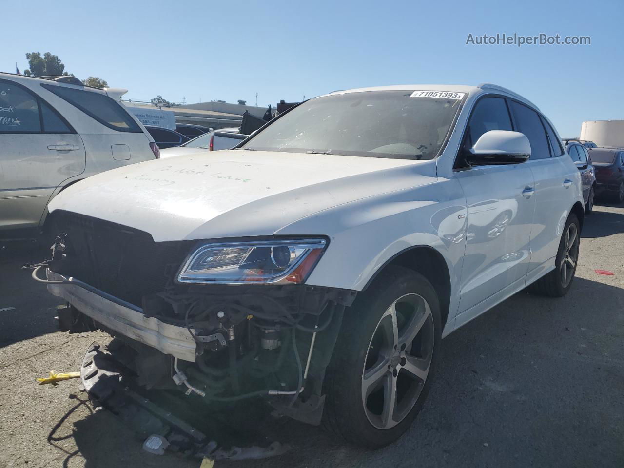 2016 Audi Q5 Premium Plus S-line White vin: WA1D7AFP3GA122325