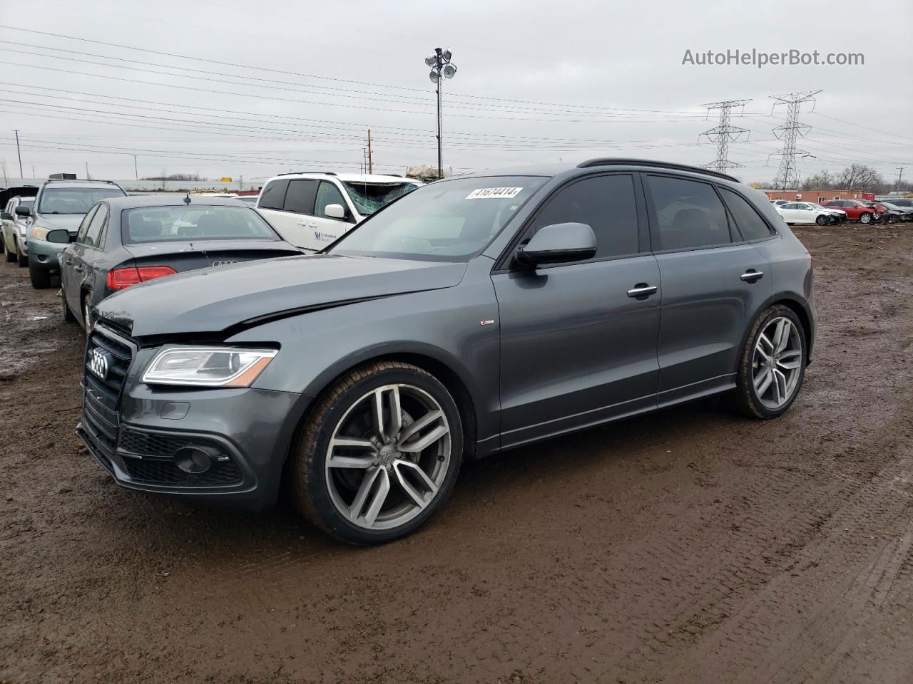 2016 Audi Q5 Premium Plus S-line Угольный vin: WA1D7AFP4GA107087