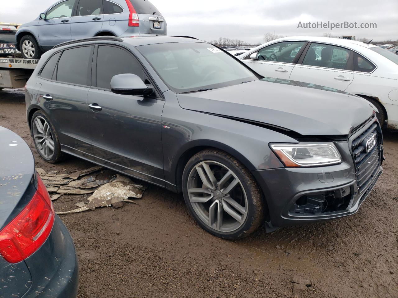 2016 Audi Q5 Premium Plus S-line Угольный vin: WA1D7AFP4GA107087