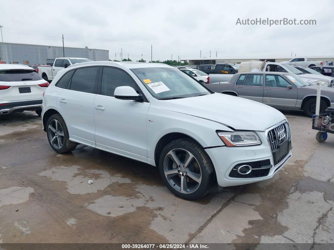 2016 Audi Q5 3.0t Premium Plus White vin: WA1D7AFP5GA136744